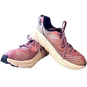Hoka One One Women's 8 Rincon Paradise Pink Low Cut Multicolor Sneakers